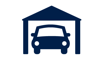 Garage car spaces